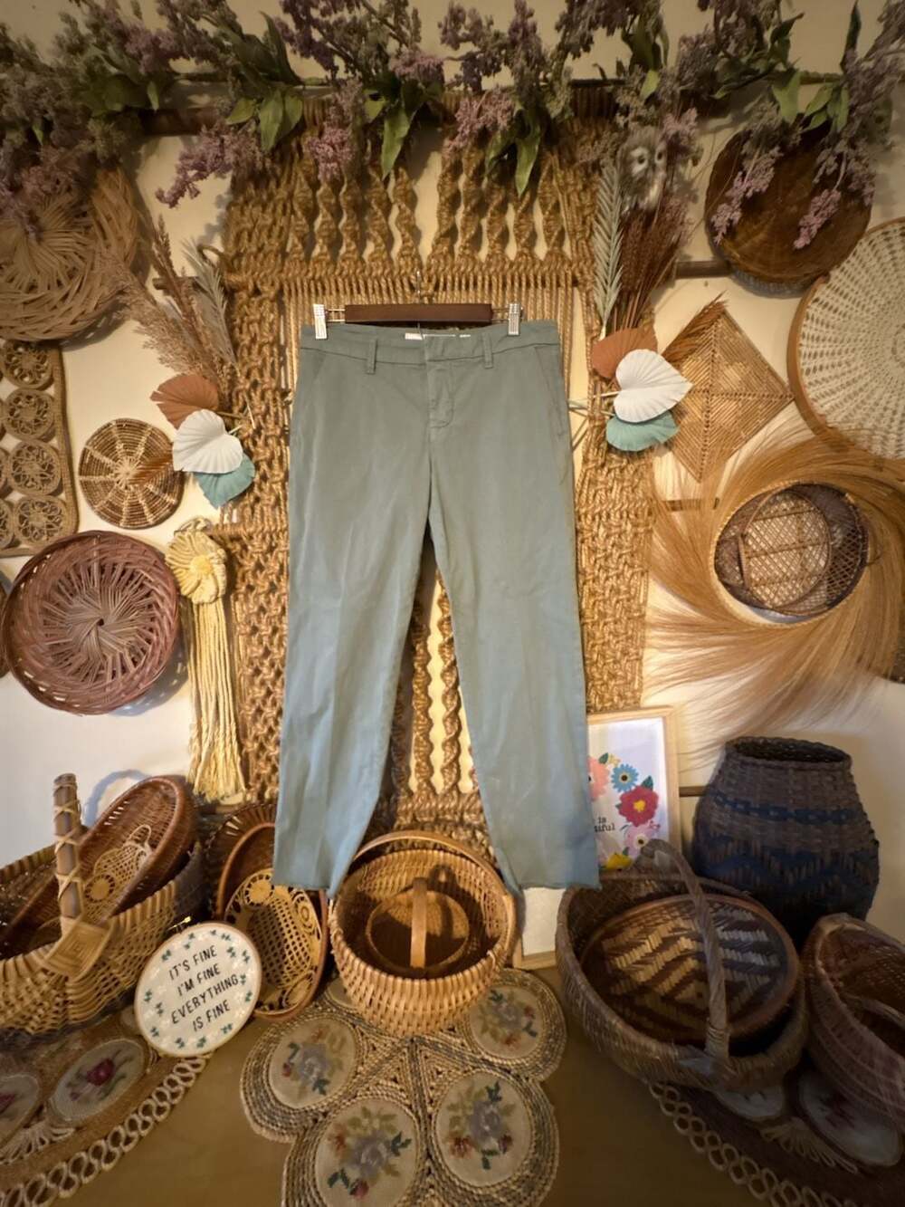 Frank & Eileen Green Chino Pants Size 6